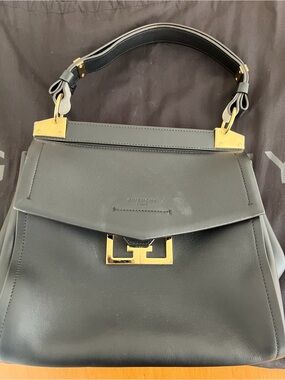 Givenchy Black Small Mystic Handbag  with Gold Hardware